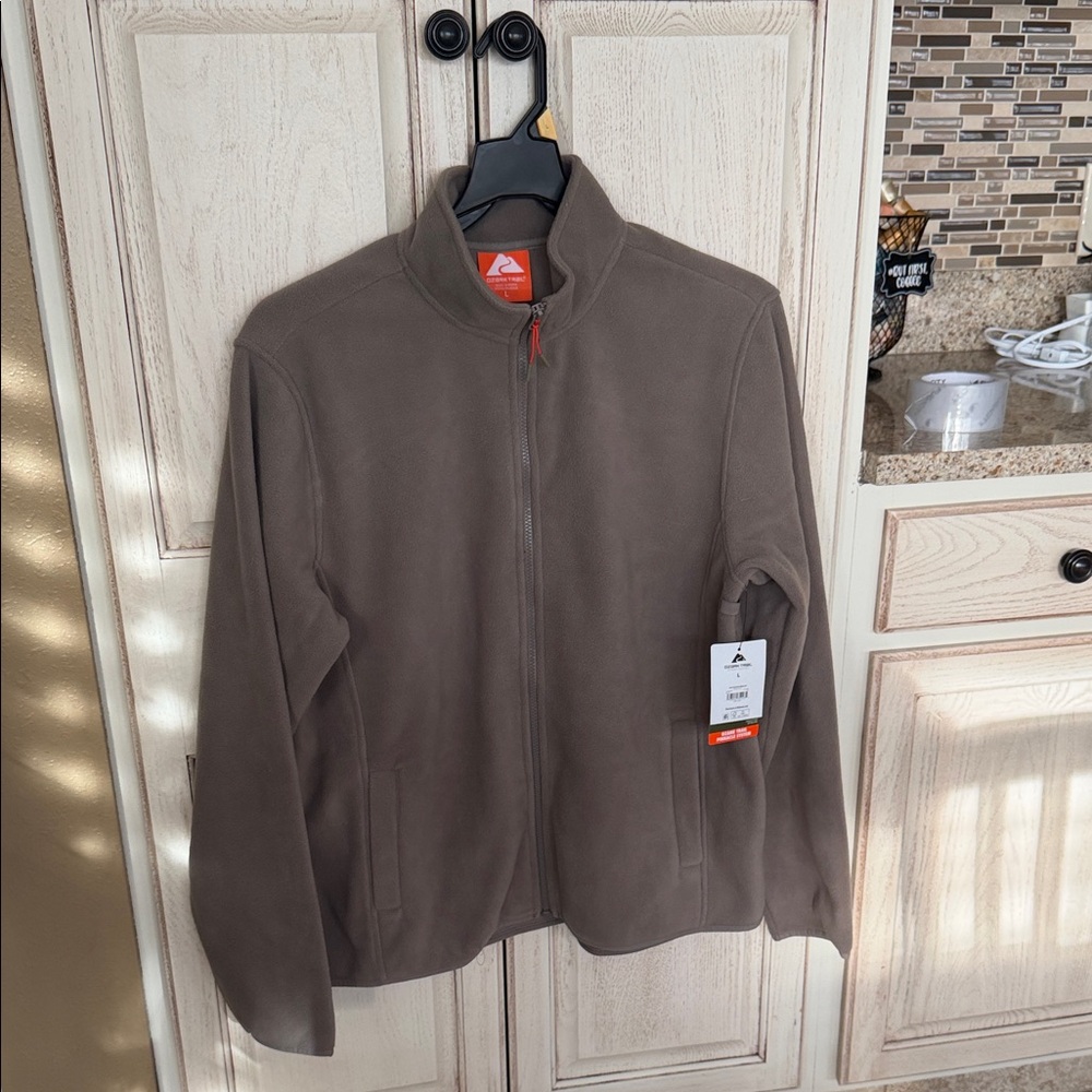 Ozark Trail Men's Taupe Fleece Jacket